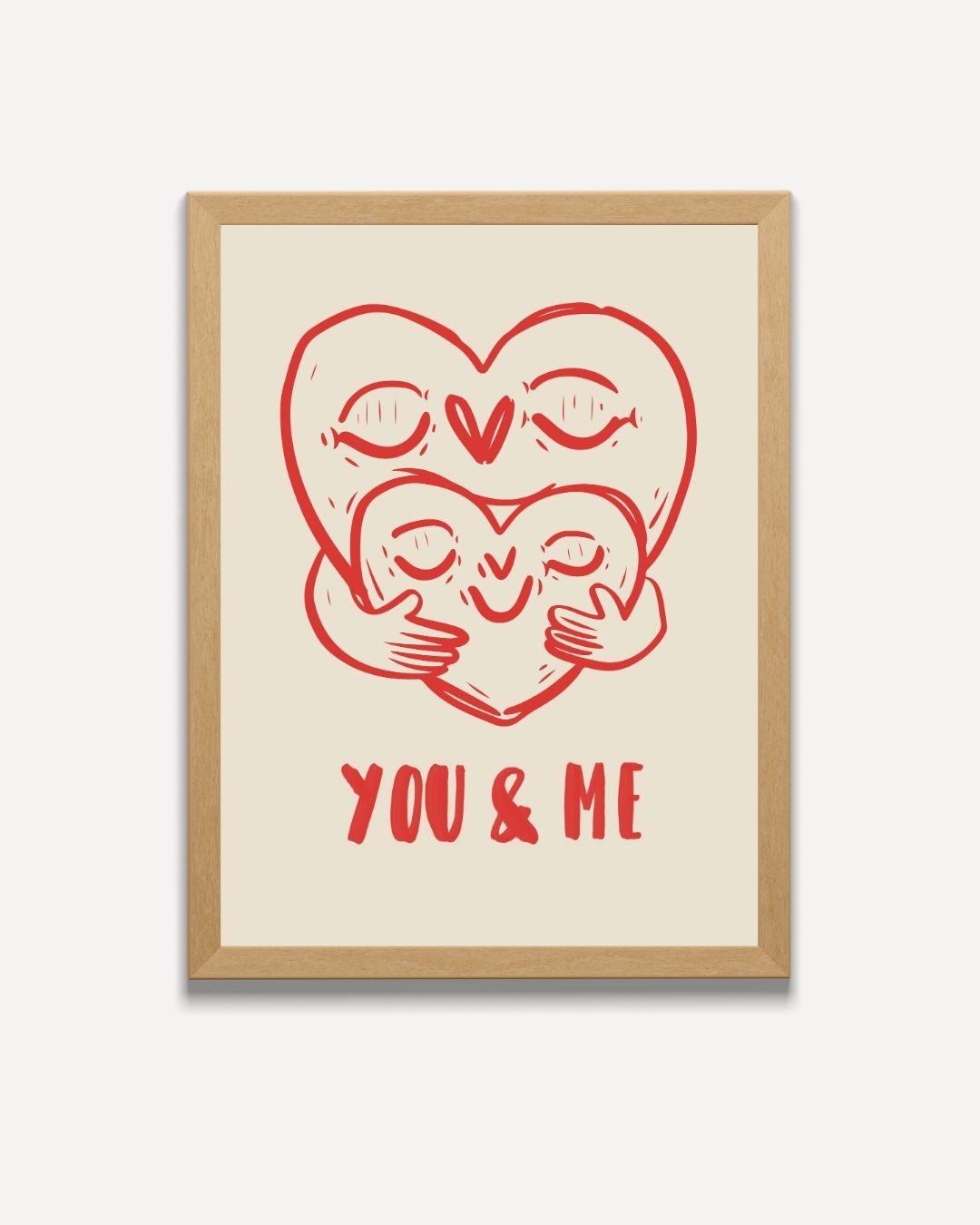 You & Me Poster – portret poster als wanddecoratie