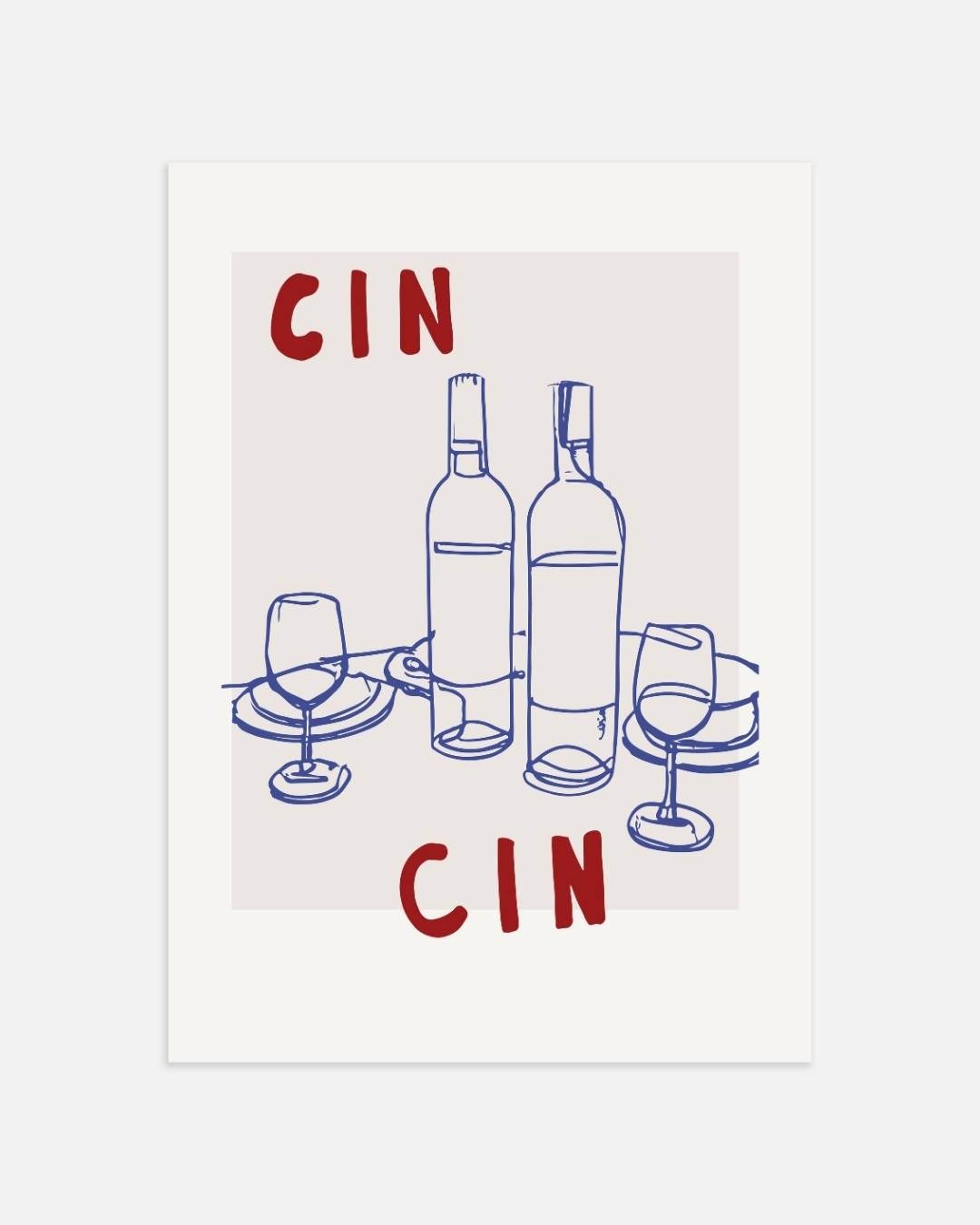 Cheers Poster – portret wanddecoratie van WallArtistic