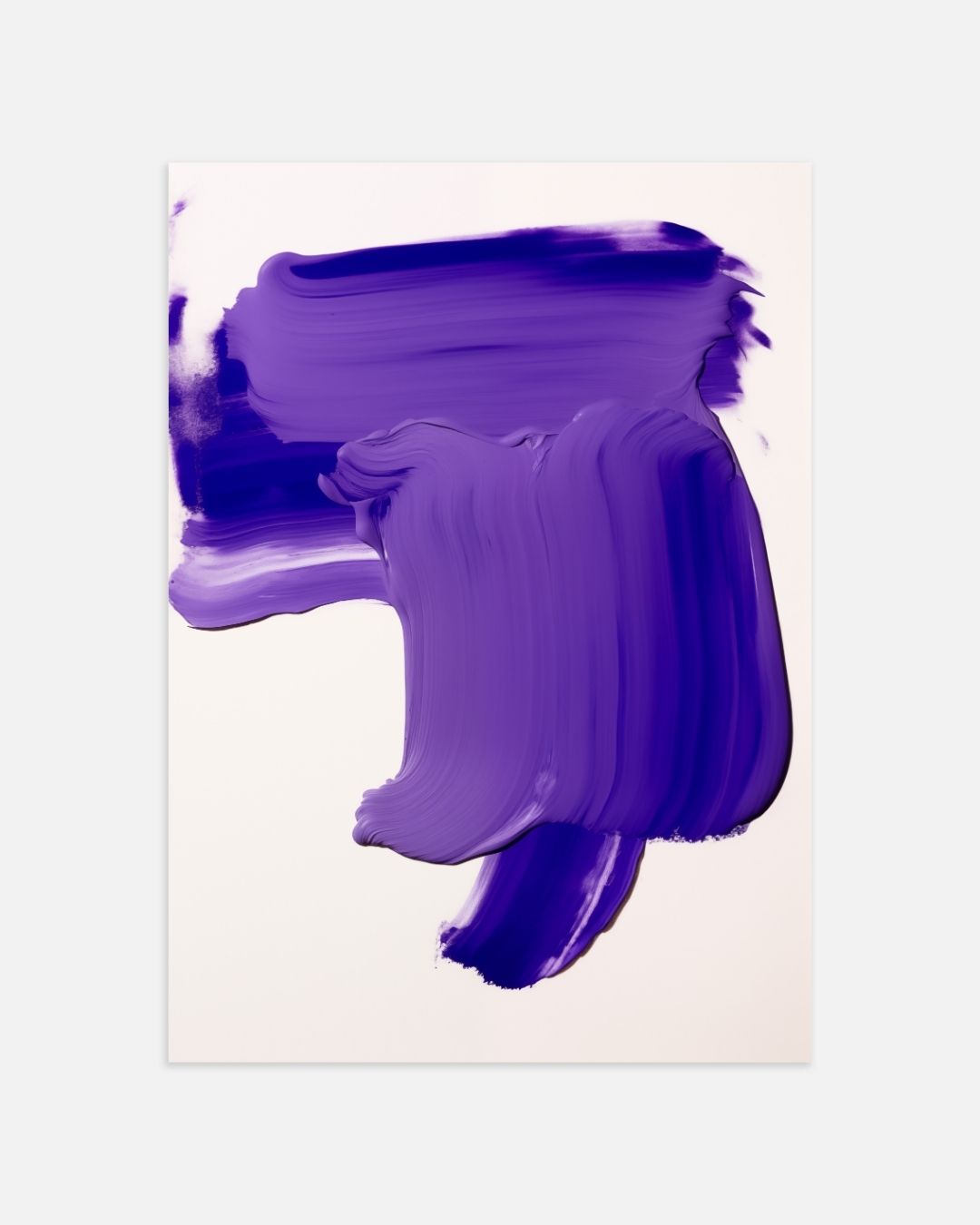 Purple brushstroke Poster – portret wanddecoratie van WallArtistic