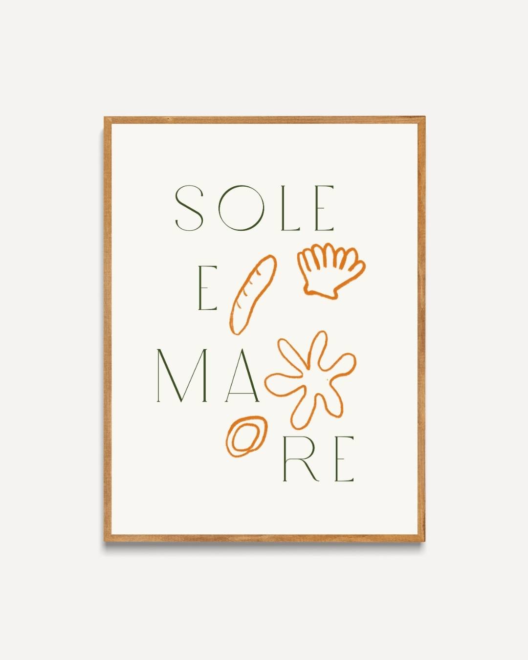 Sole e Mare Poster – portret poster als wanddecoratie