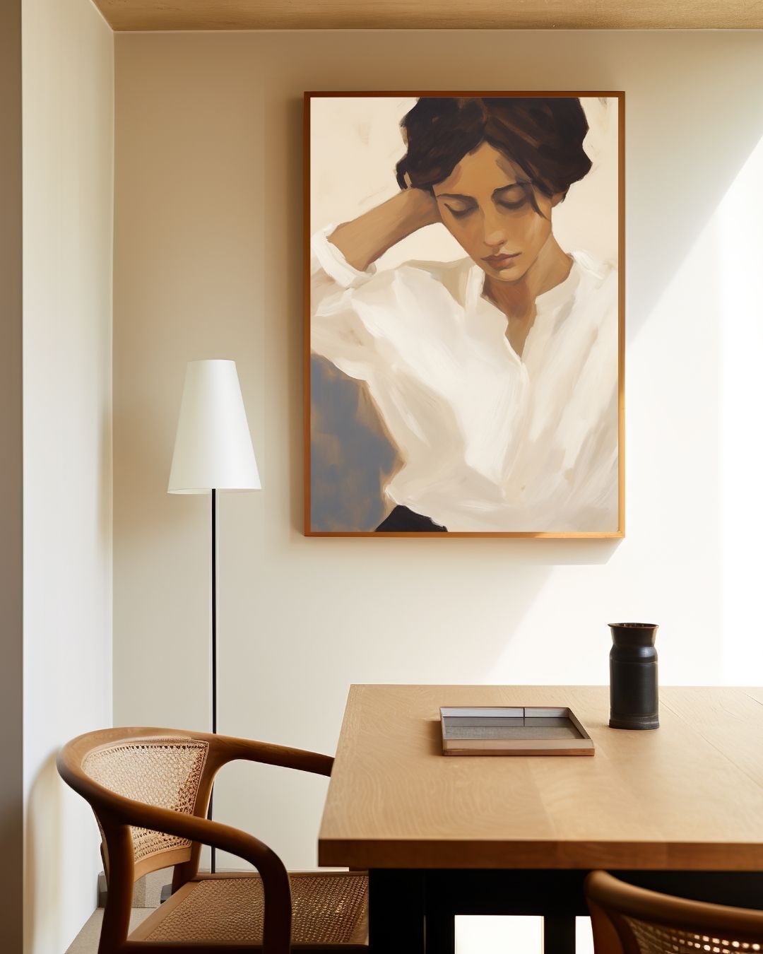 Verdiepte gedachte Poster – staande poster voor modern interieur