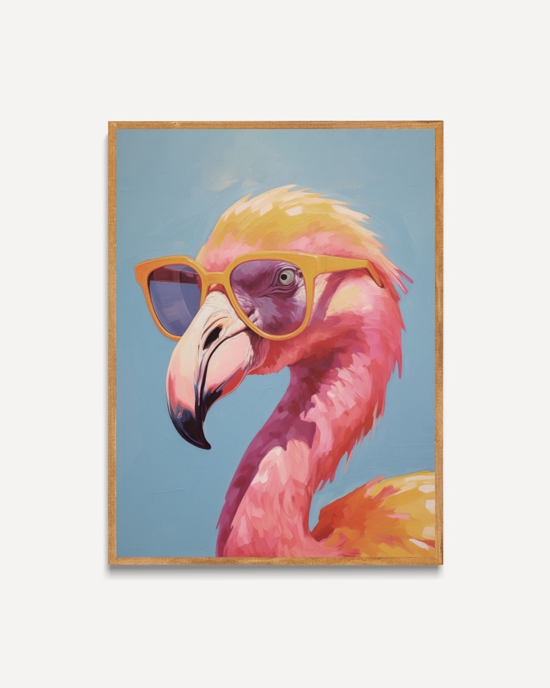 Flamingo Poster – portret poster als wanddecoratie