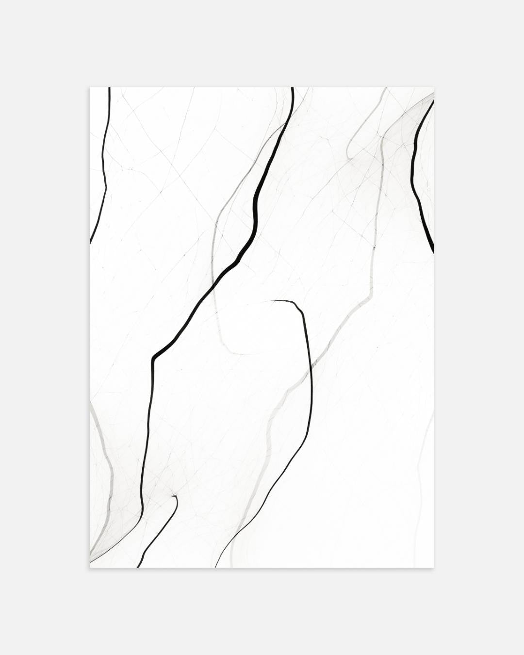 Minimalistische lijnen Poster – portret wanddecoratie van WallArtistic