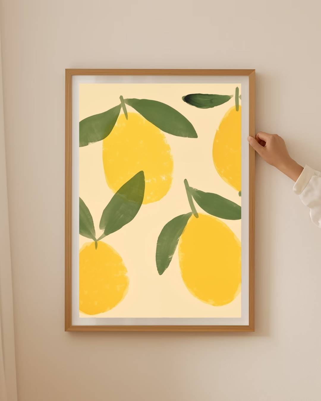 Citroenen Poster – staande poster voor modern interieur
