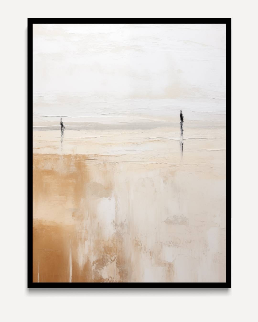Stilte aan zee – portret kunstwerk als wanddecoratie
