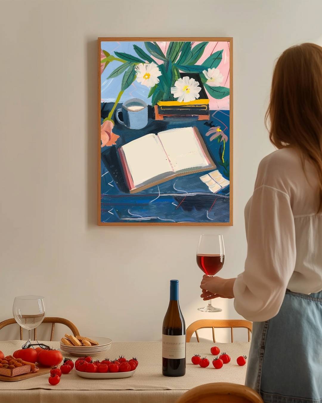Leestijd Poster – staande poster voor modern interieur