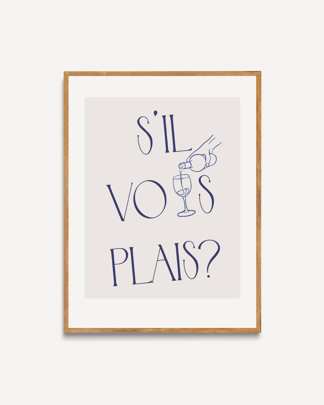 S'il Vous Plaît Poster – portret poster als wanddecoratie