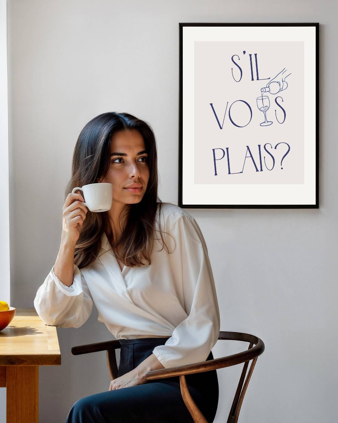 S'il Vous Plaît Poster – staande poster voor modern interieur