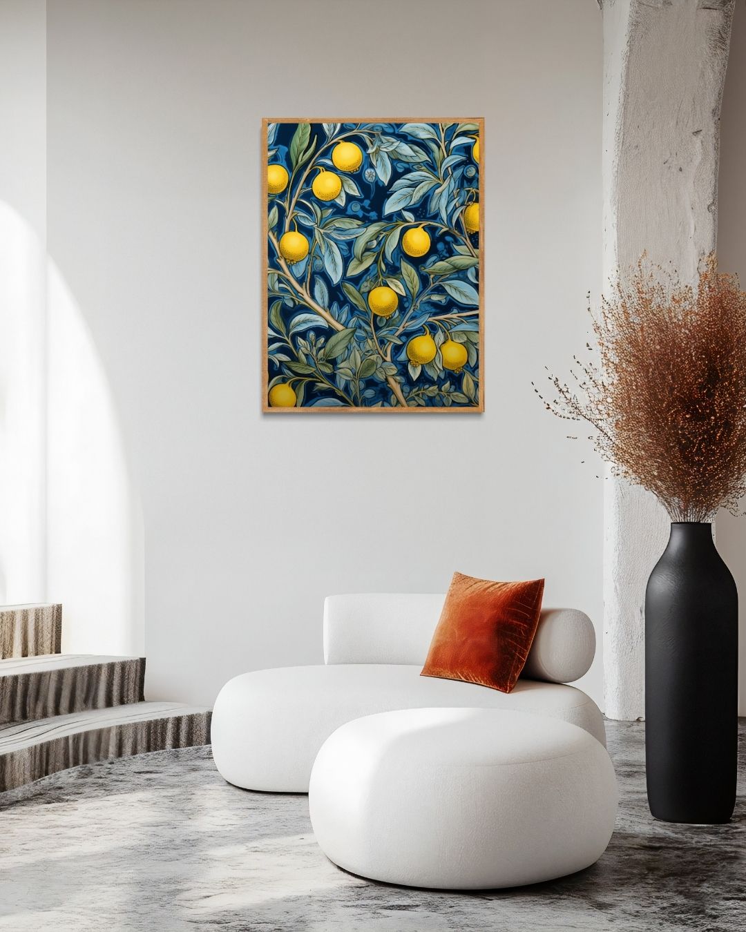 Lemonboom Poster – staande poster voor modern interieur