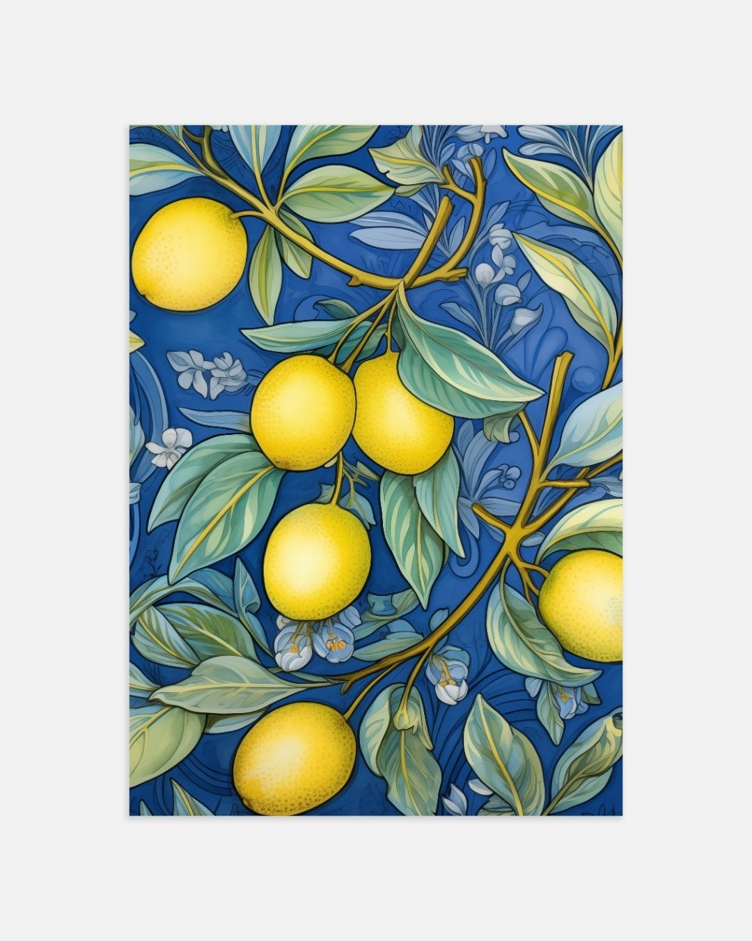 Lemon garden Poster – portret wanddecoratie van WallArtistic