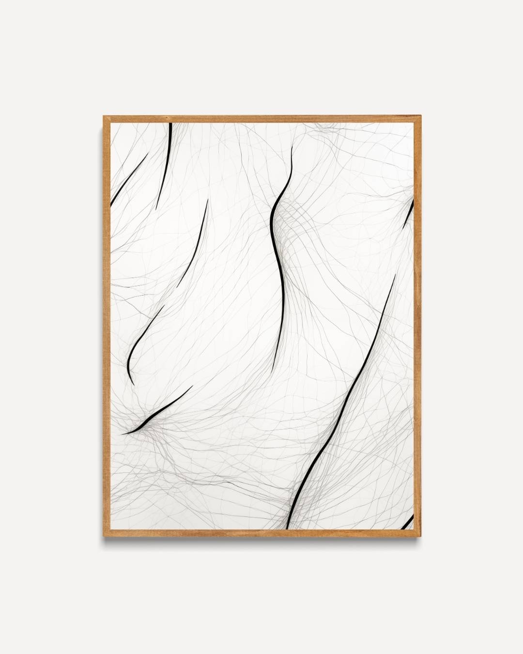 Subtiele lijnpatronen Poster – portret poster als wanddecoratie