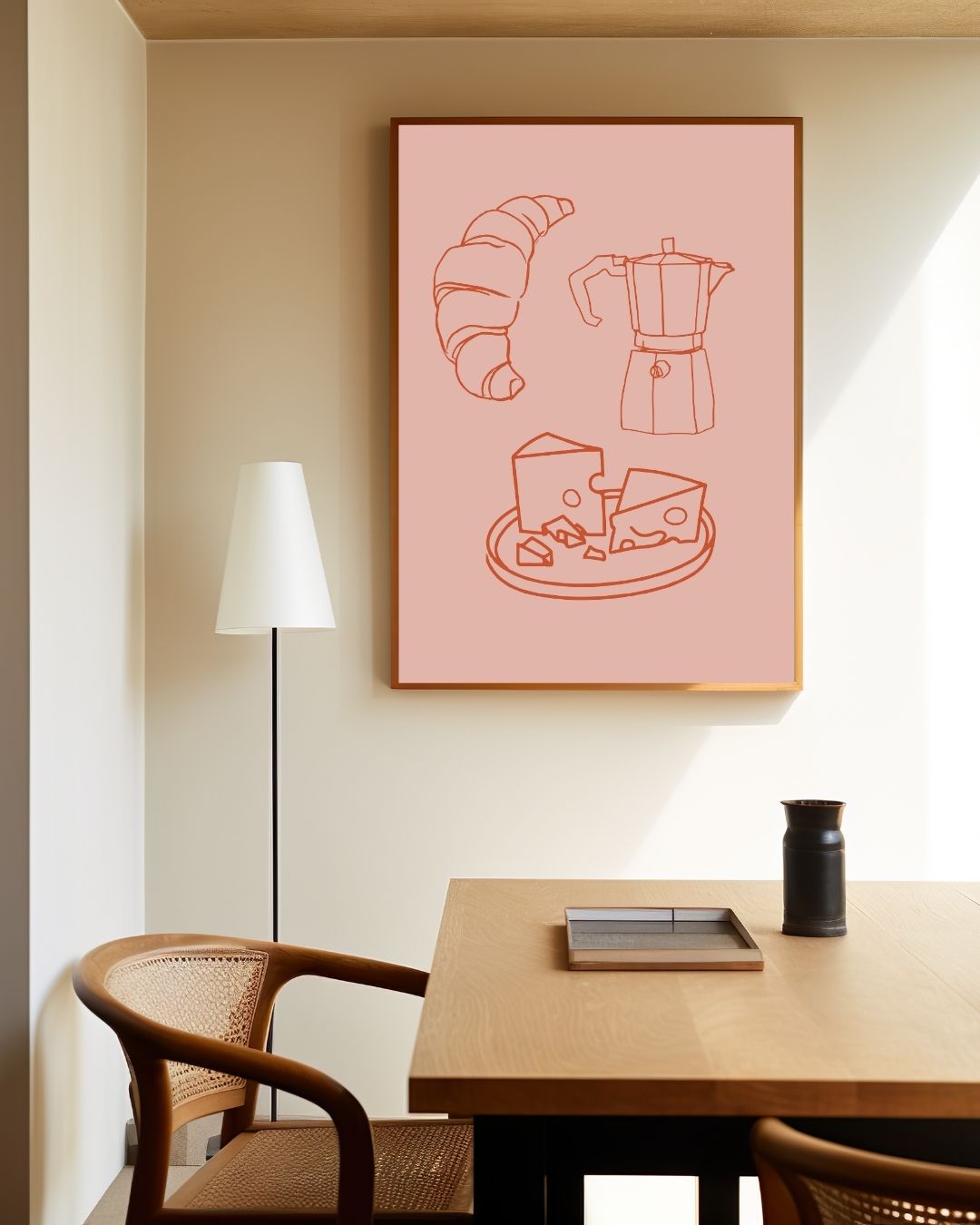 Ontbijt moment Poster – staande poster voor modern interieur