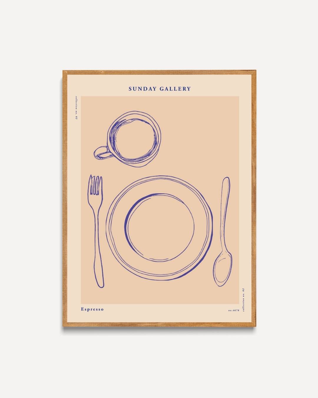 Lunch en diner Poster Kunstwerk – portret poster als wanddecoratie