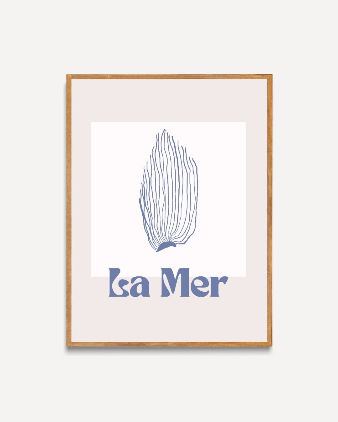 Koraal La mer Poster – portret poster als wanddecoratie