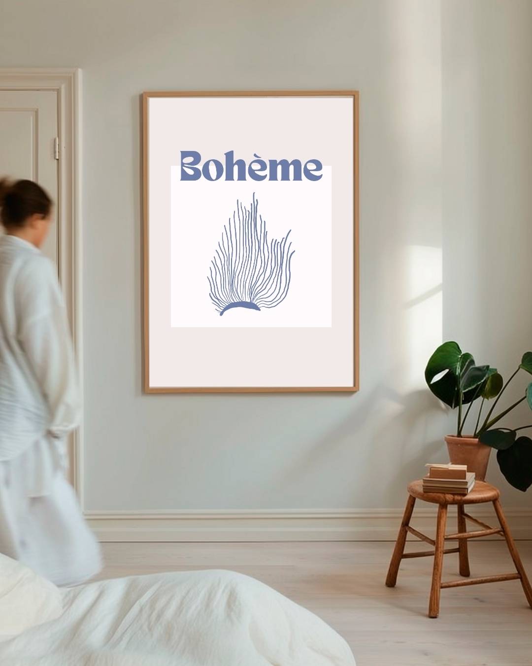 Bohème koraal Poster – staande poster voor modern interieur