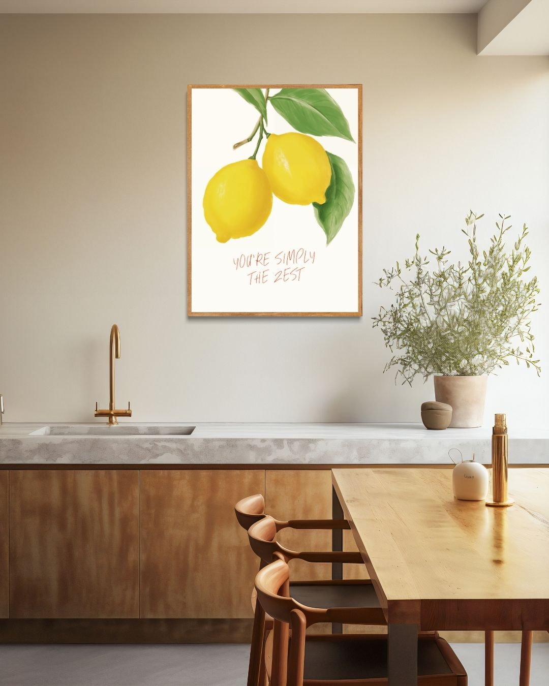 Citroen Poster – staande poster voor modern interieur