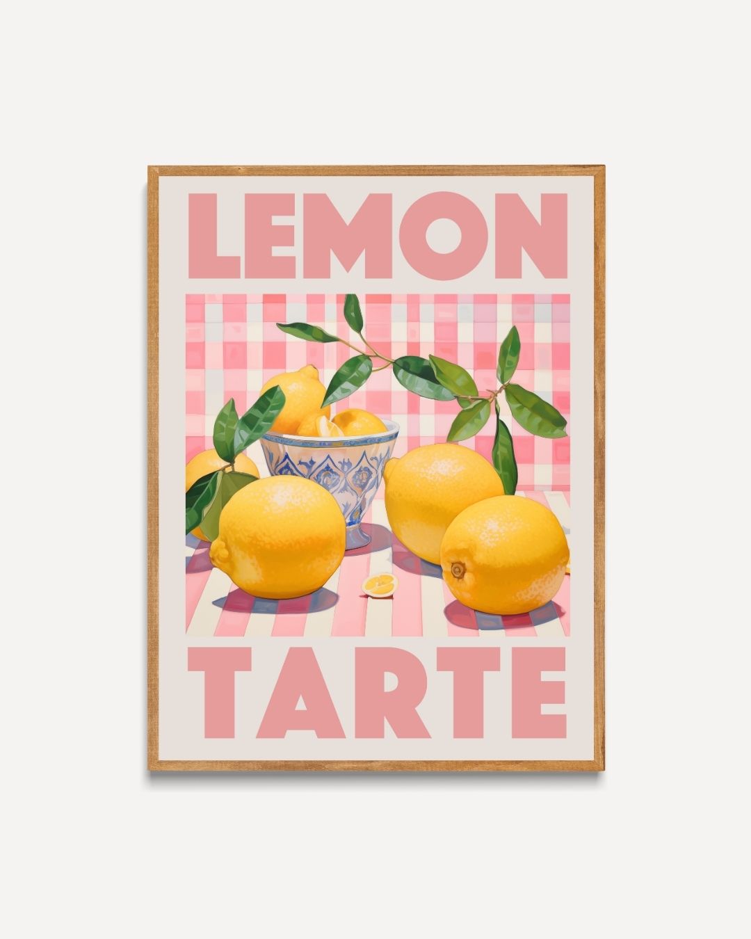 Citroentaart Poster – portret poster als wanddecoratie