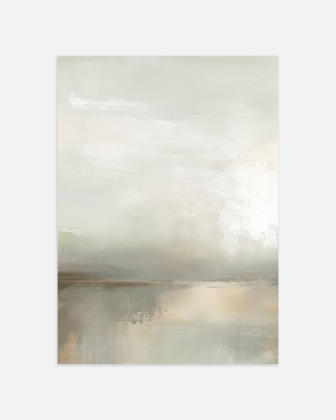 Mistige landschappen in zachte tonen Poster – portret wanddecoratie van WallArtistic