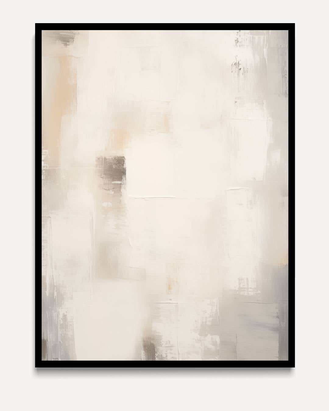 Neutrale vlakverdeling – portret kunstwerk als wanddecoratie