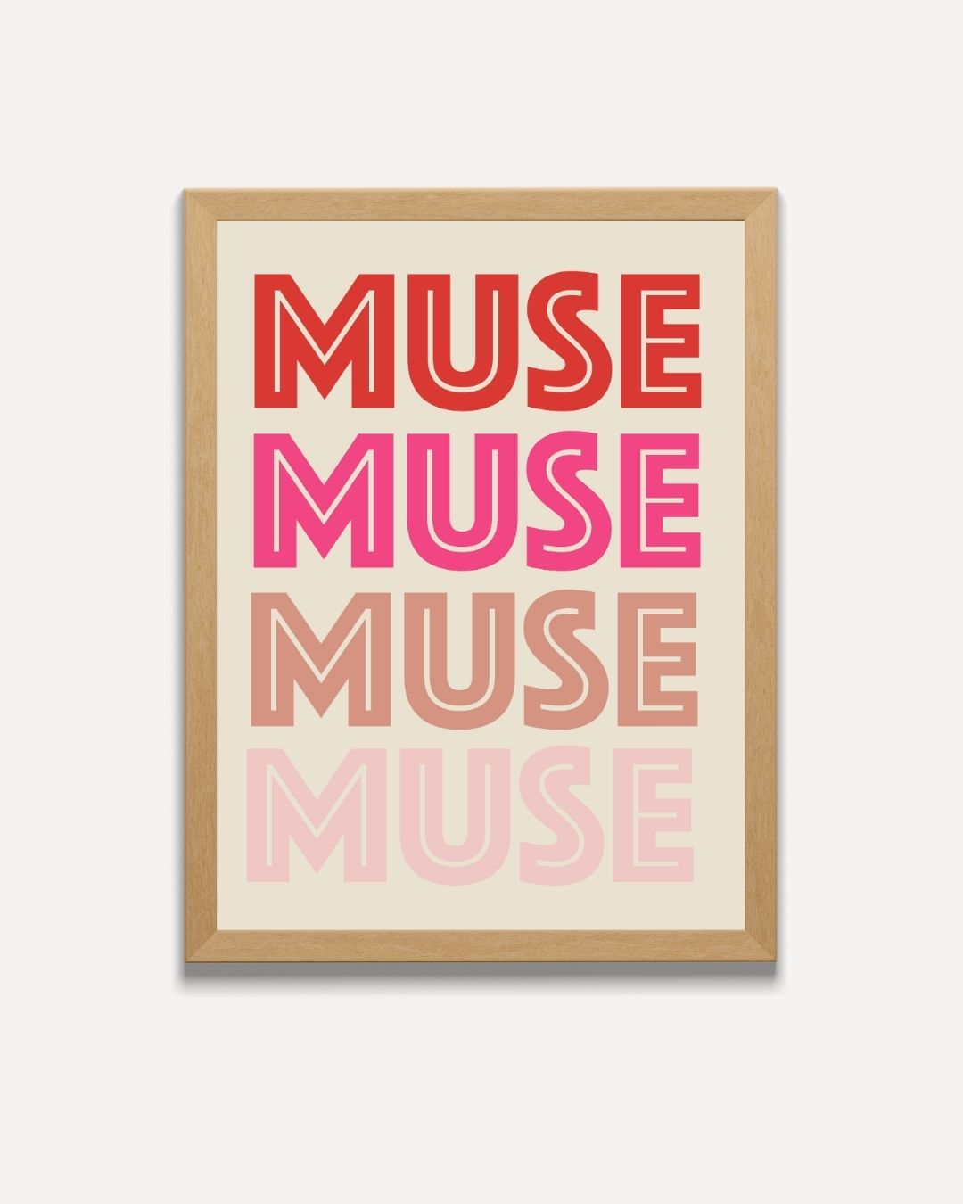 Muse Muse Muse Poster – portret poster als wanddecoratie
