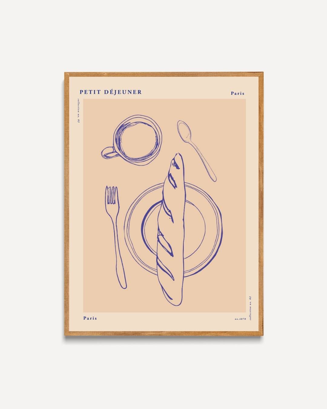 Petit déjeuner Poster Kunstwerk – portret poster als wanddecoratie
