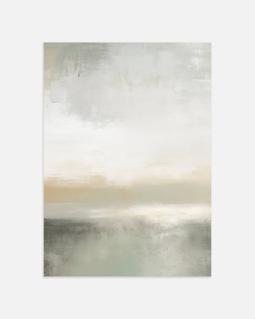 Rustgevende horizon in zachte tinten Poster – portret wanddecoratie van WallArtistic