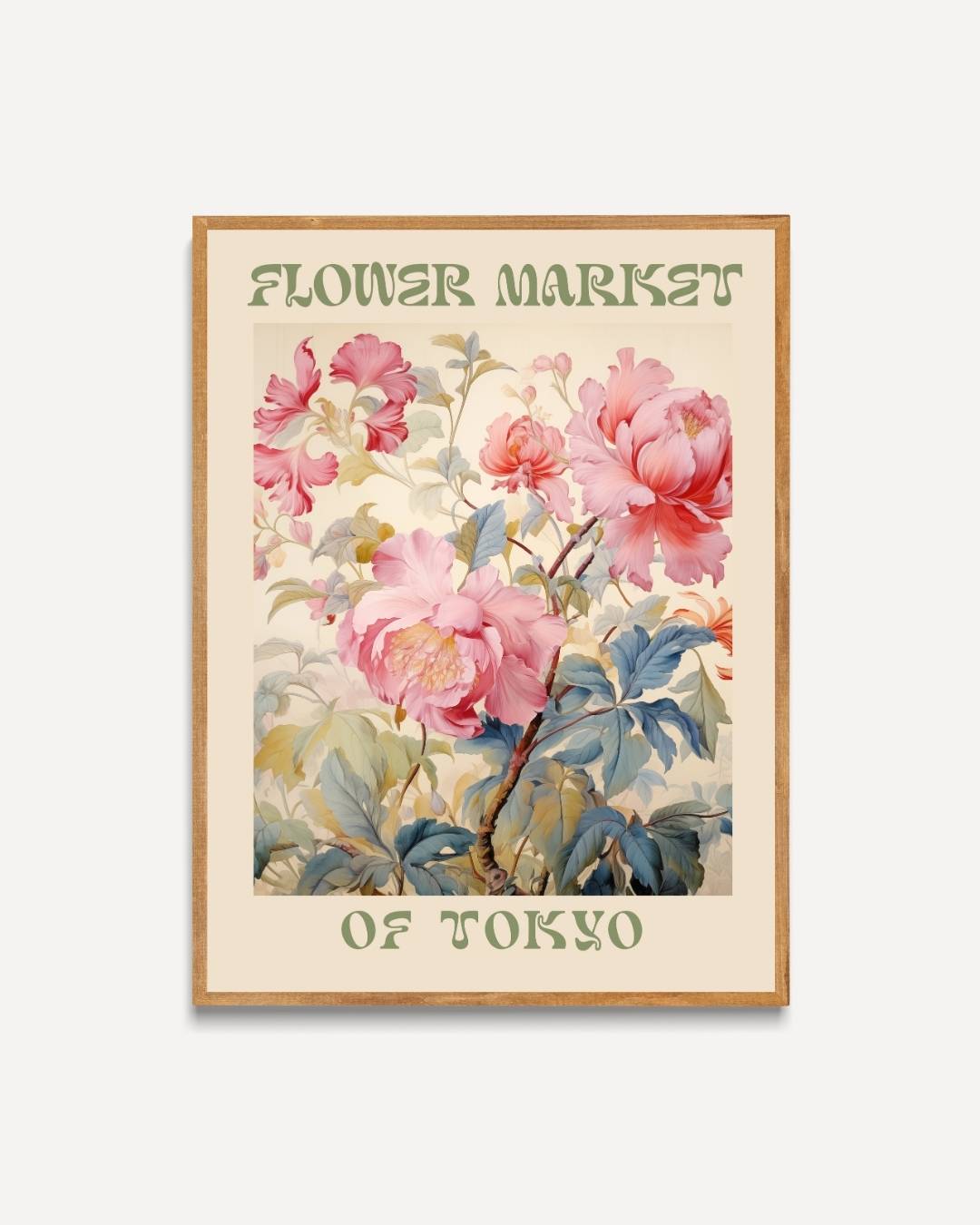 Flower market of Tokyo Poster – portret poster als wanddecoratie