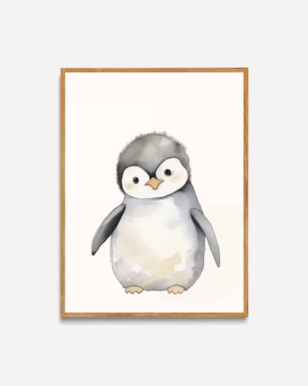 Schattige baby pinguïn illustratie Poster – portret poster als wanddecoratie
