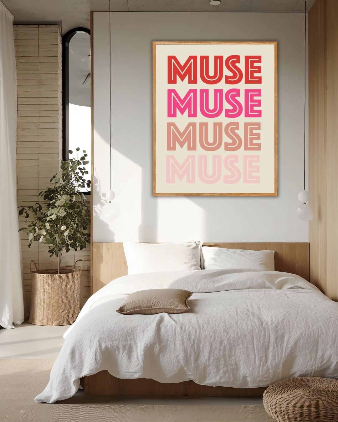 Muse Muse Muse Poster – staande poster voor modern interieur