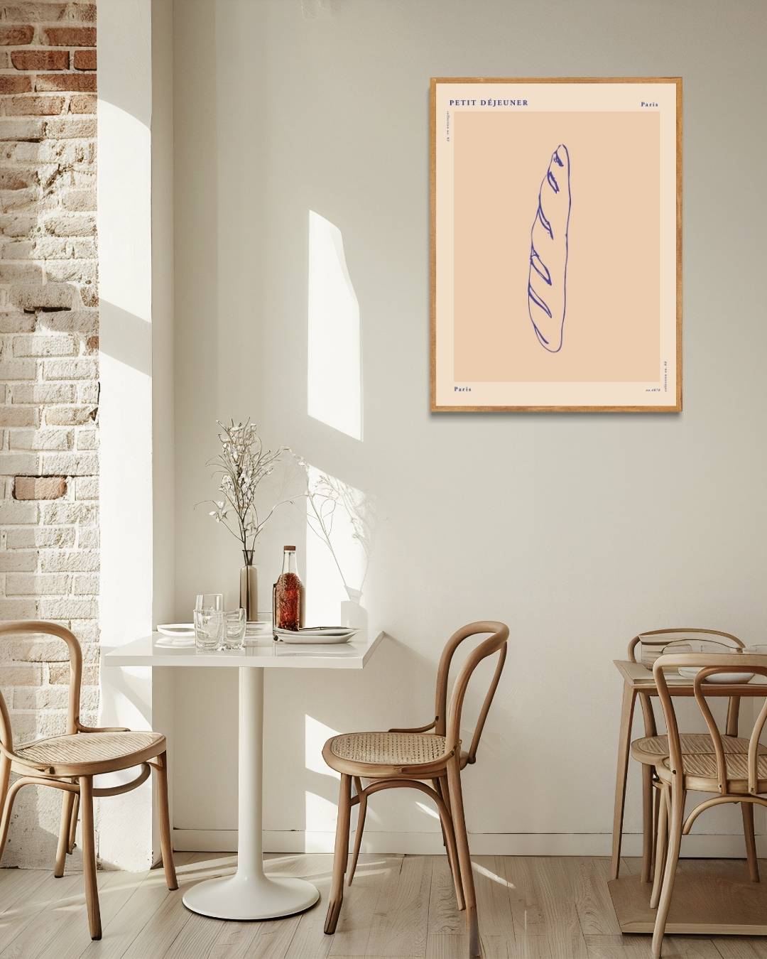 Stokbrood Poster Kunstwerk – staande poster voor modern interieur