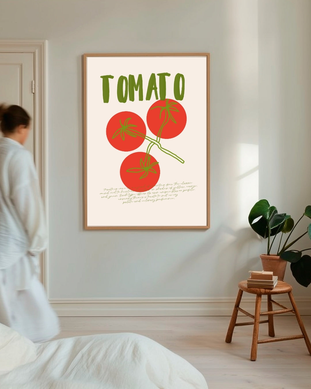 Tomaat Illustratie Poster – staande poster voor modern interieur