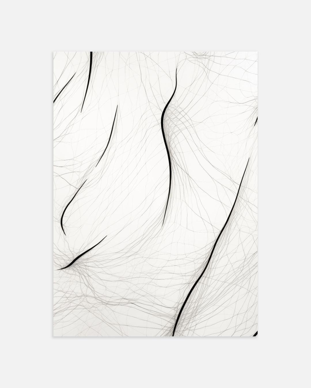 Lijnenspel Posterset – tweedelige poster set voor modern interieur