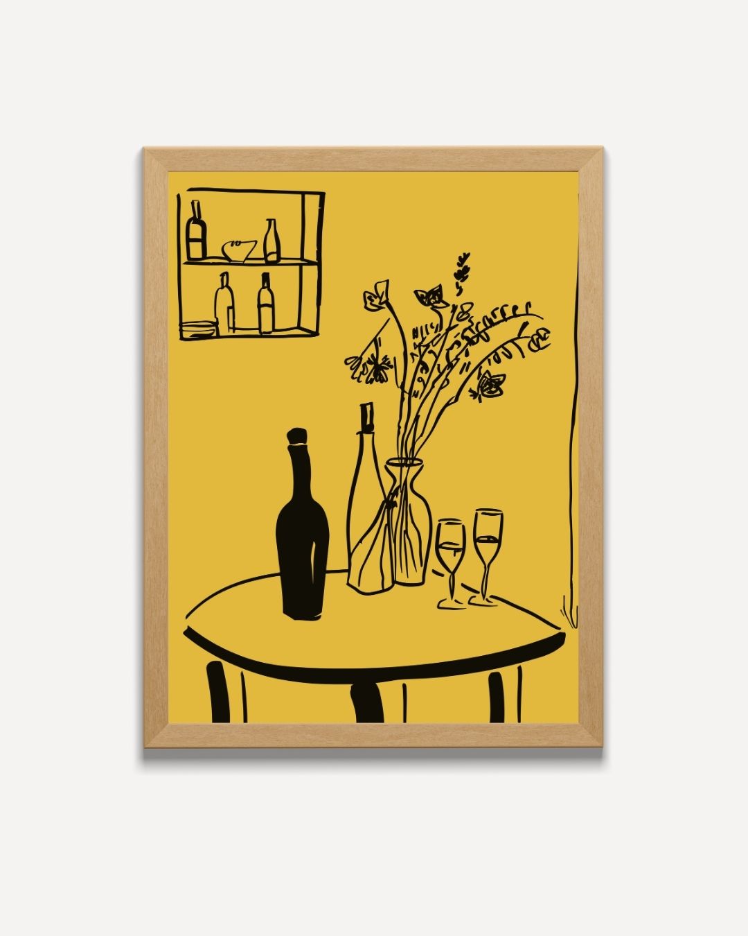 Elegantie van Simpliciteit – portret poster als wanddecoratie