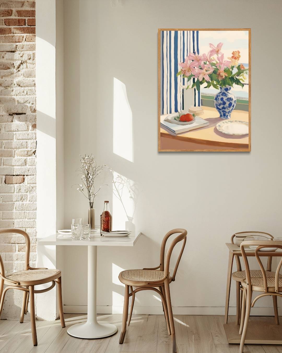 Vibrant floral still life Poster – staande poster voor modern interieur