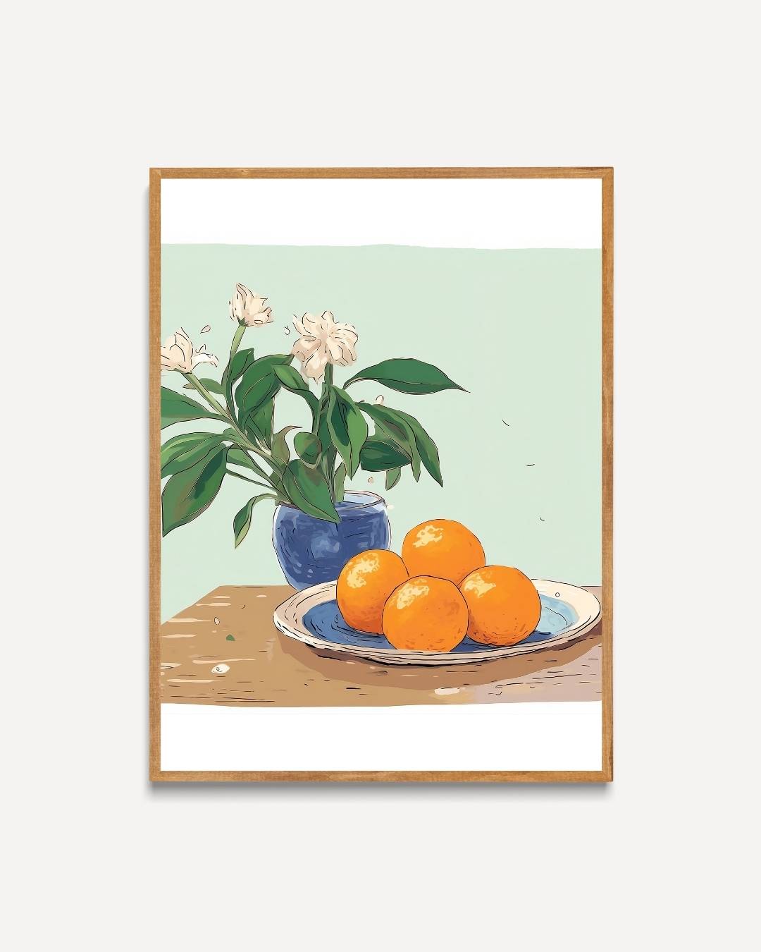 Stilleven met sinaasappels Poster – portret poster als wanddecoratie