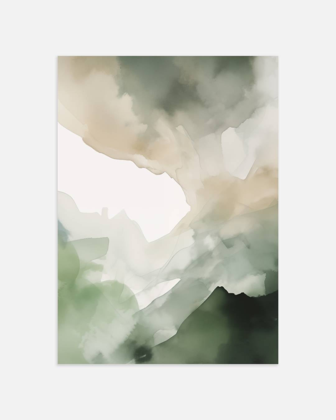 Vloeiende vormen Poster – staande poster voor modern interieur