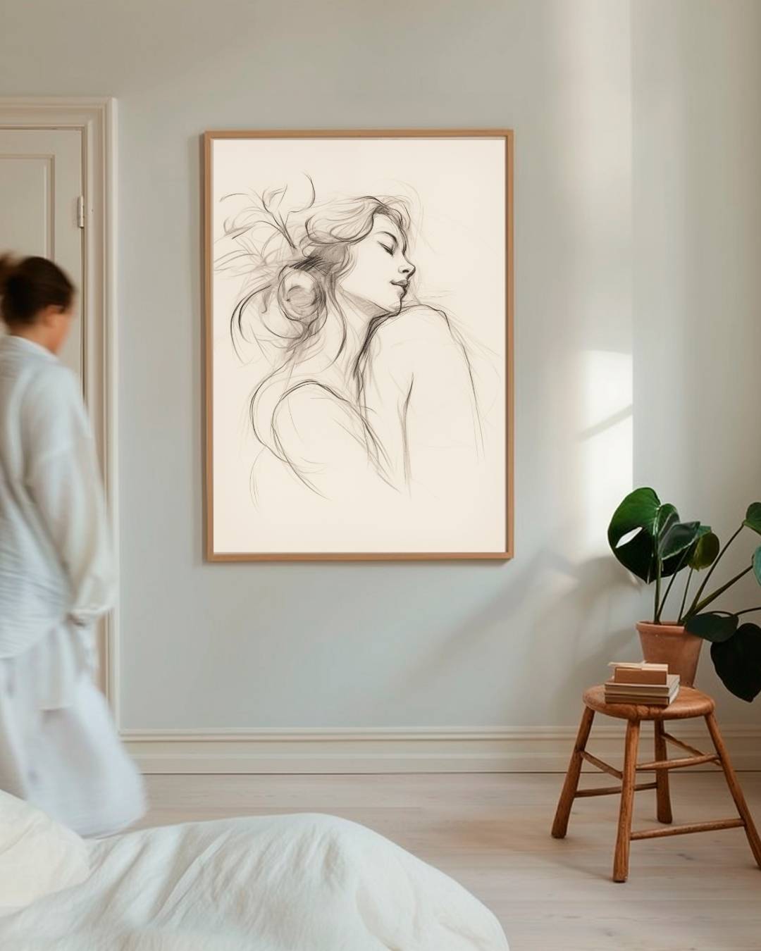Dreamy portrait Poster – staande poster voor modern interieur