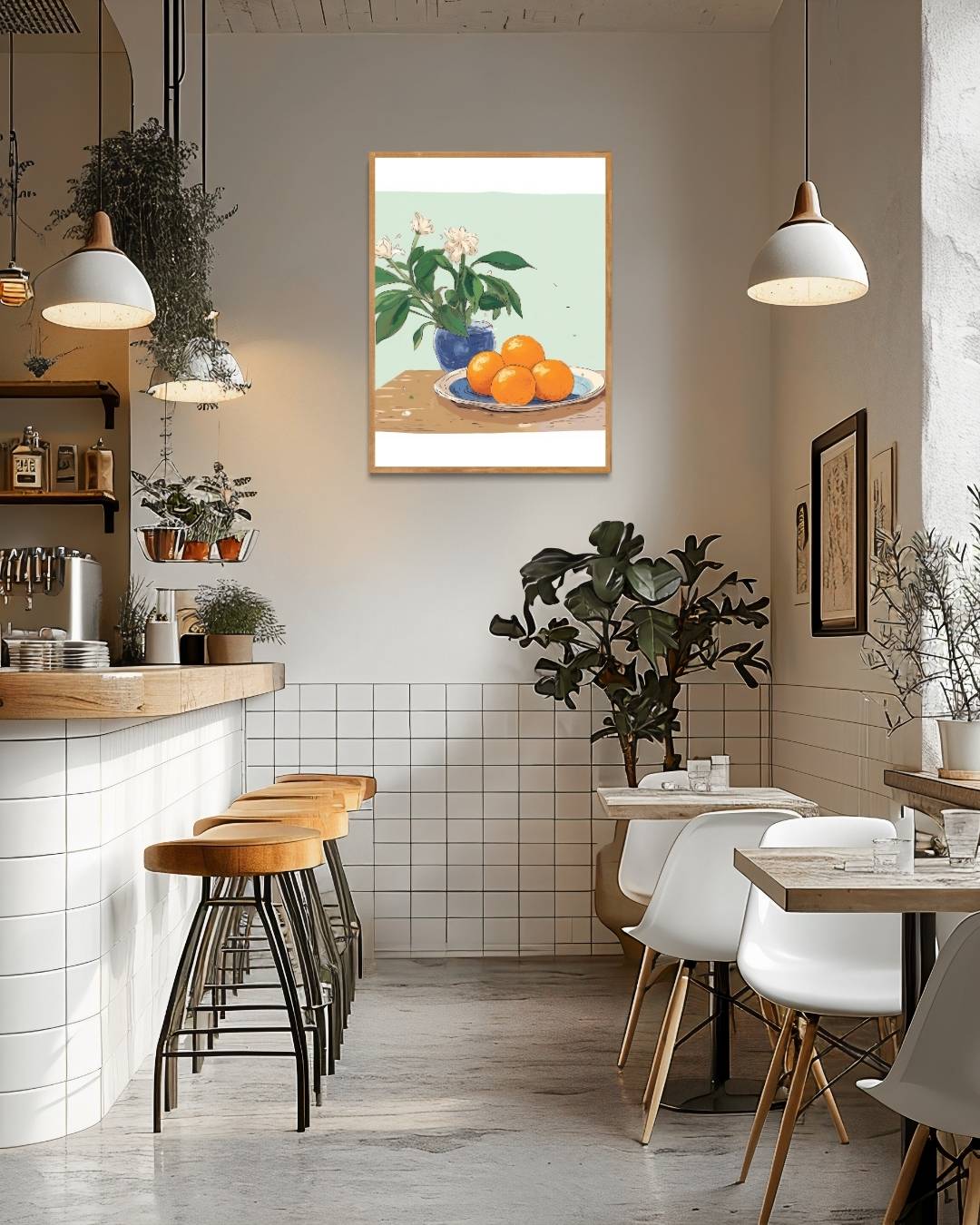 Stilleven met sinaasappels Poster – staande poster voor modern interieur