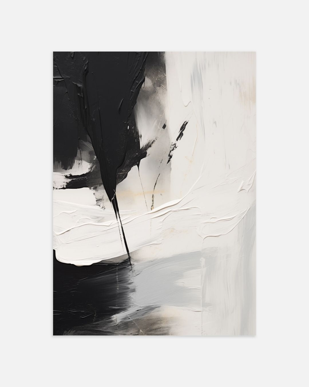 Monochrome Contrast Posterset – tweedelige poster set voor modern interieur
