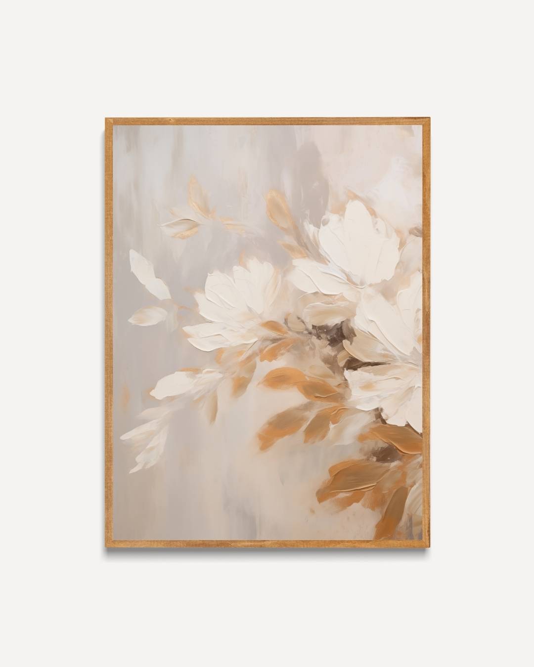 Warme bloemennuance Poster – portret poster als wanddecoratie