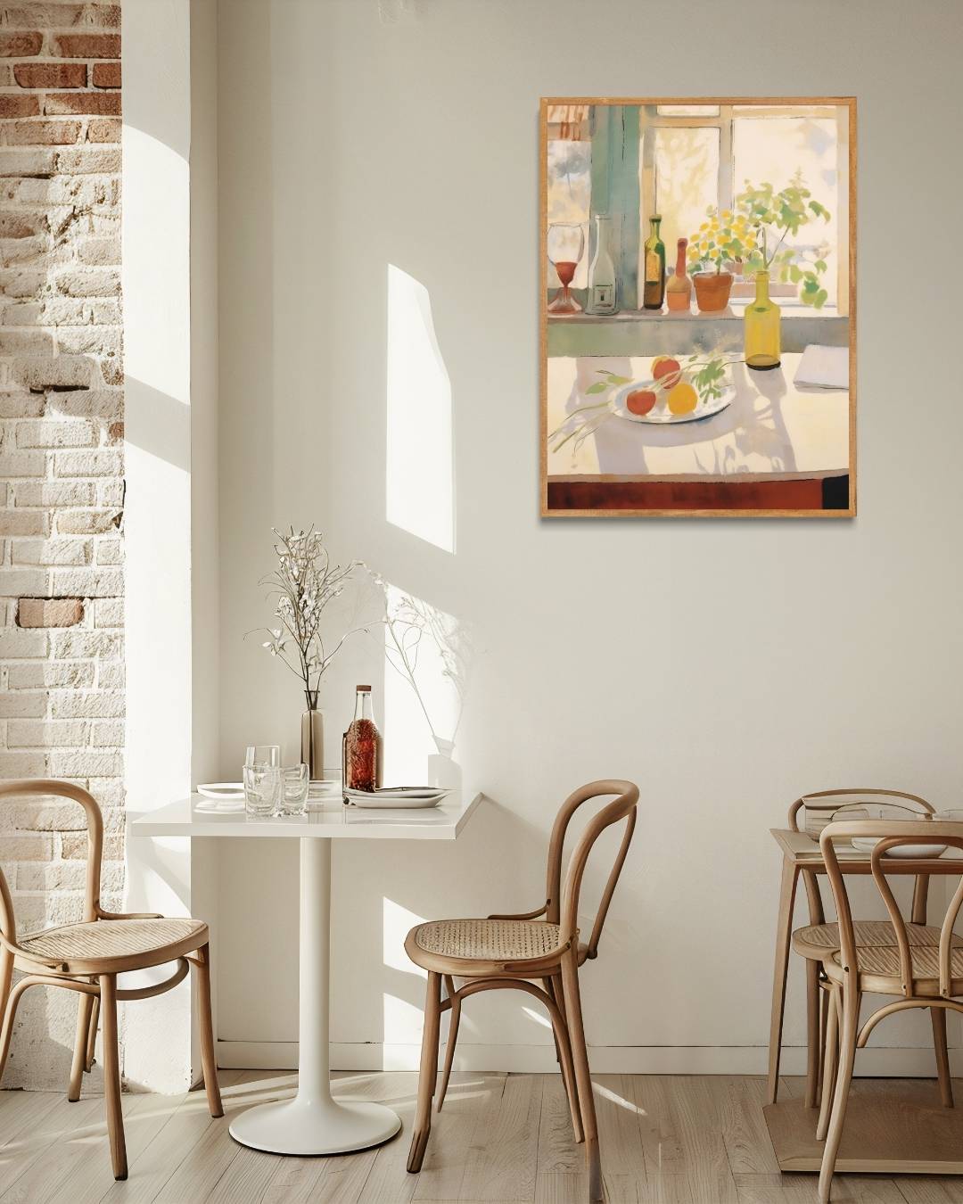 Stilleven bij het raam Poster – staande poster voor modern interieur