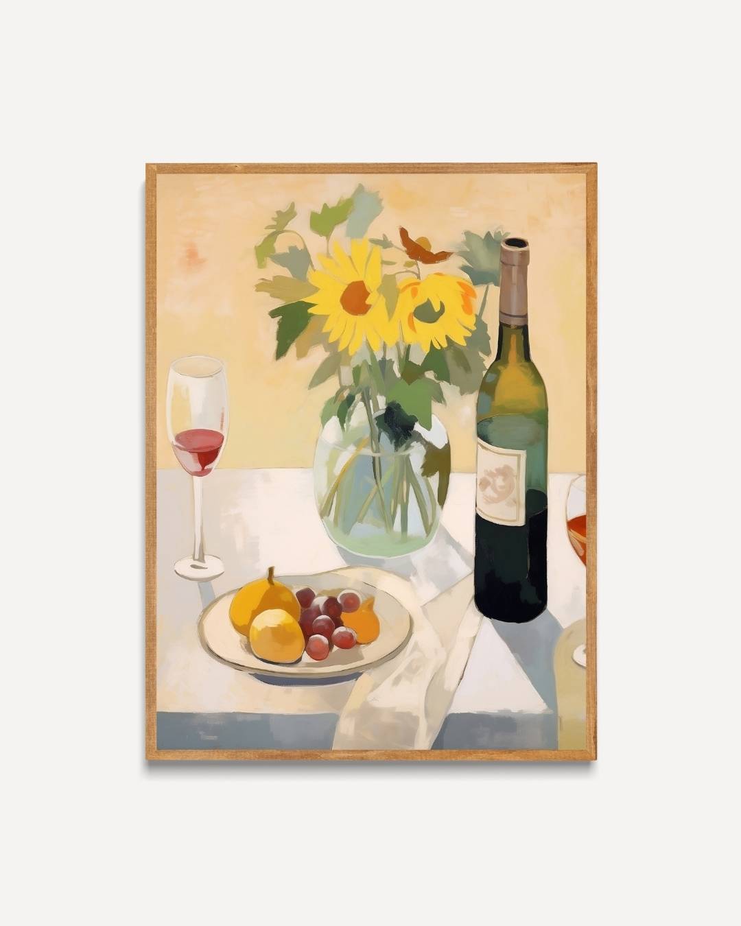 Stilleven met zonnebloemen Poster – portret poster als wanddecoratie
