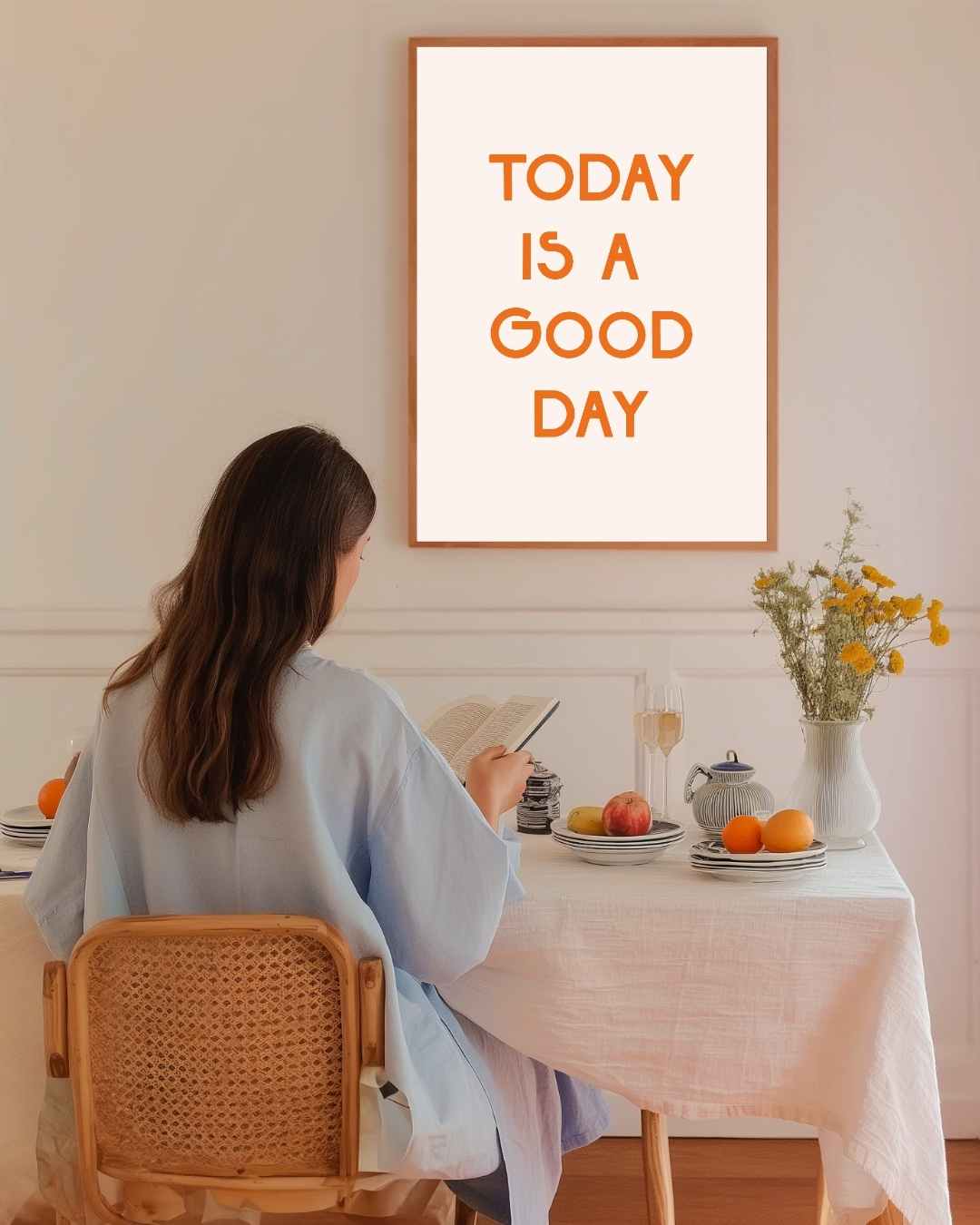 Today is a Good Day Poster – staande poster voor modern interieur