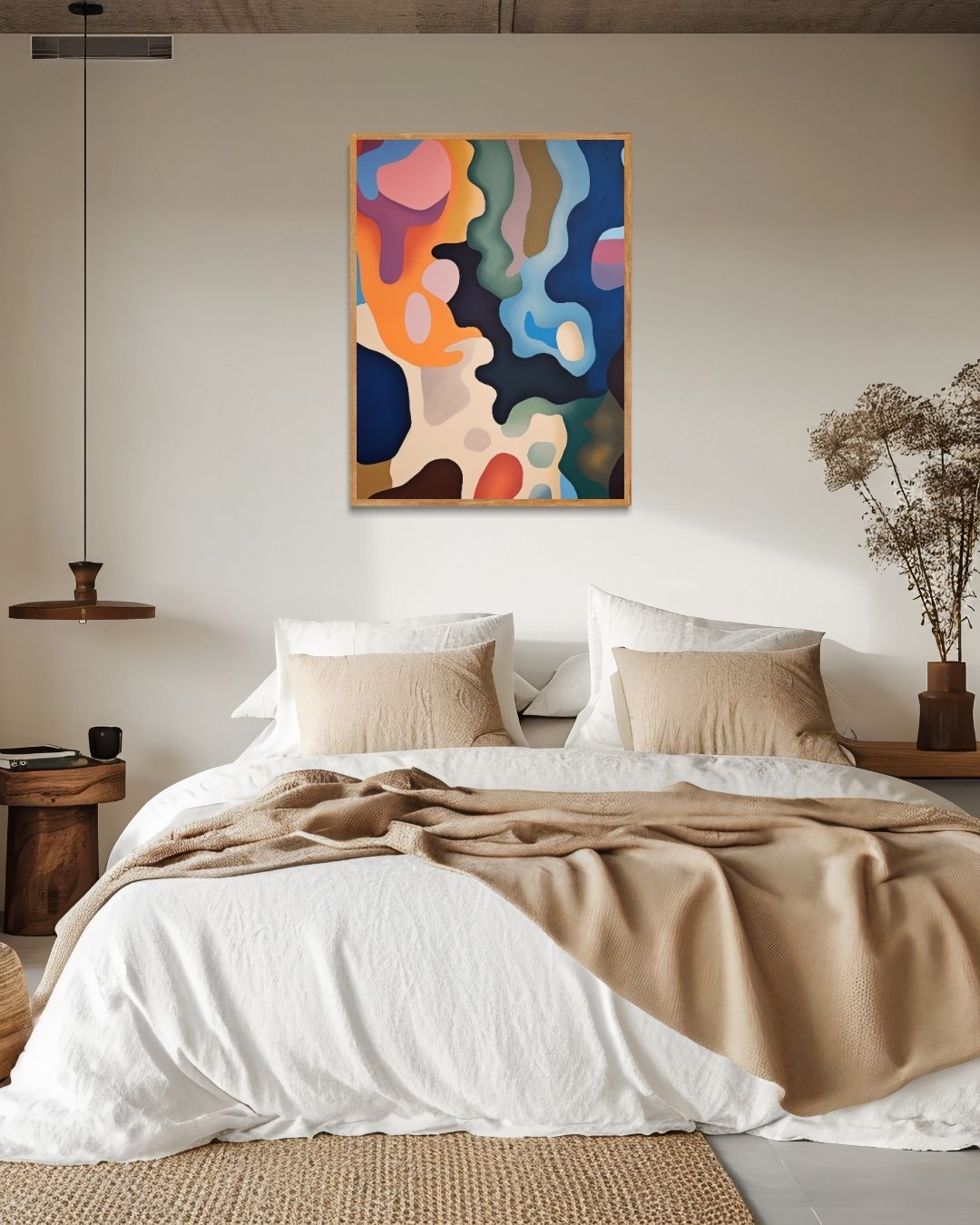 Kleurrijke abstractie Poster – staande poster voor modern interieur