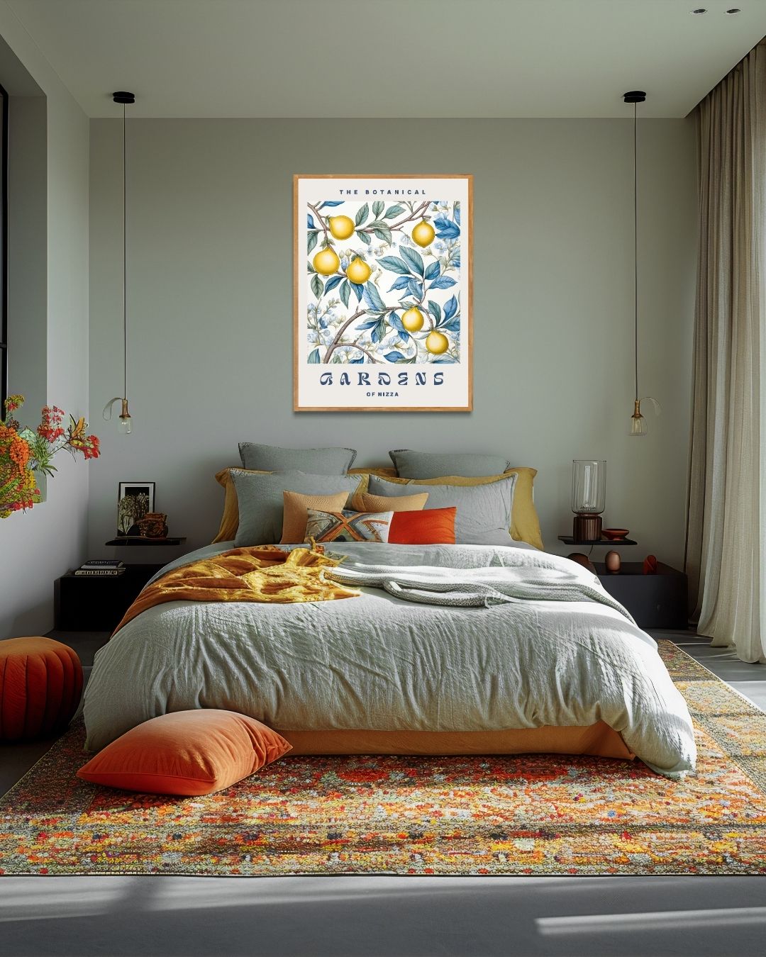 Botanical gardens Poster – staande poster voor modern interieur
