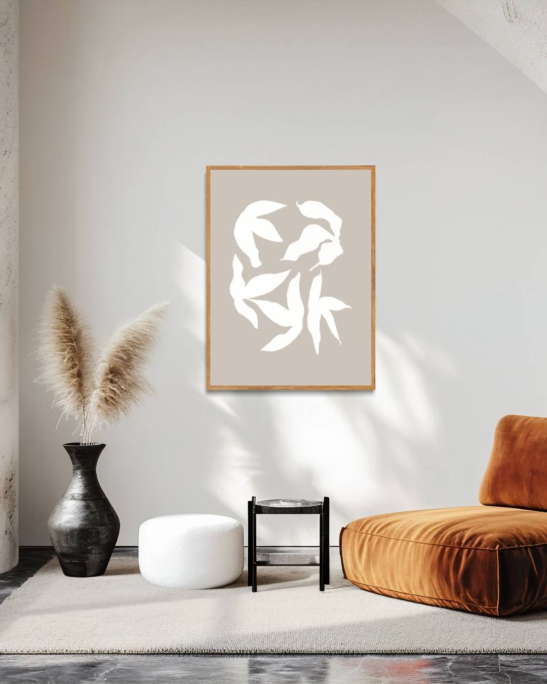 Dynamische oceaanstructuur Poster – staande poster voor modern interieur