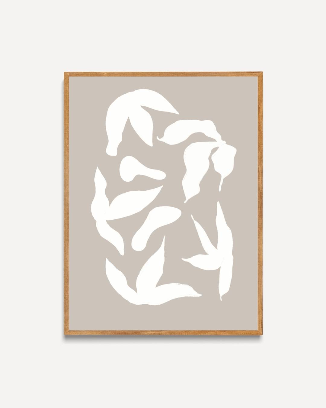 Minimalistische natuurvormen Poster – portret poster als wanddecoratie