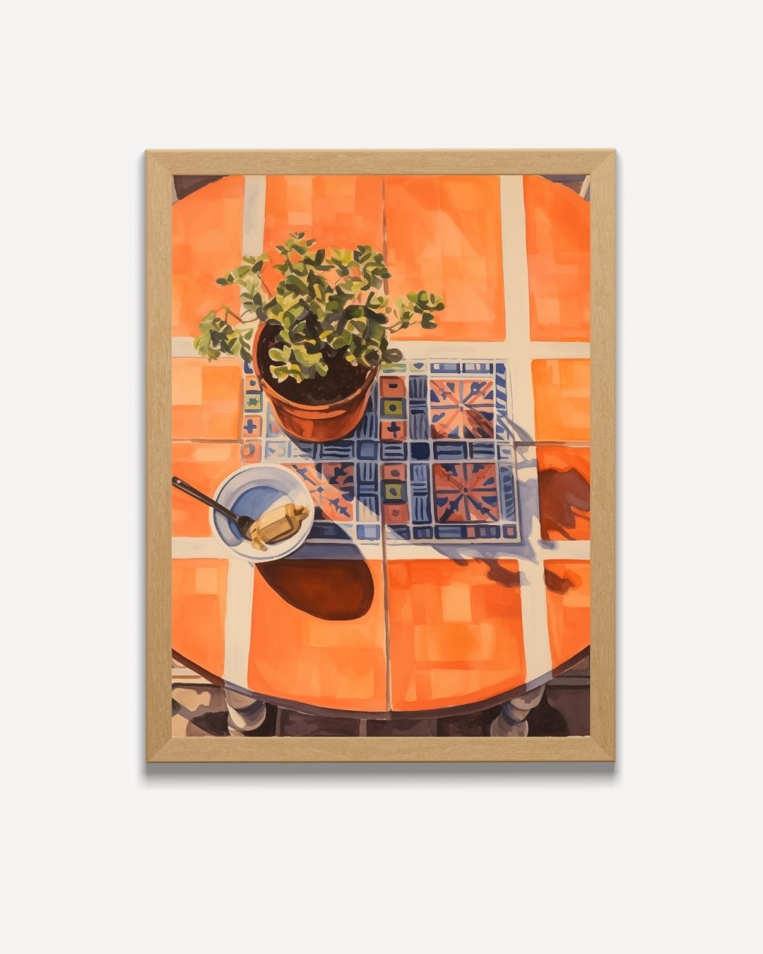 Mediterrane Momenten Poster – portret poster als wanddecoratie