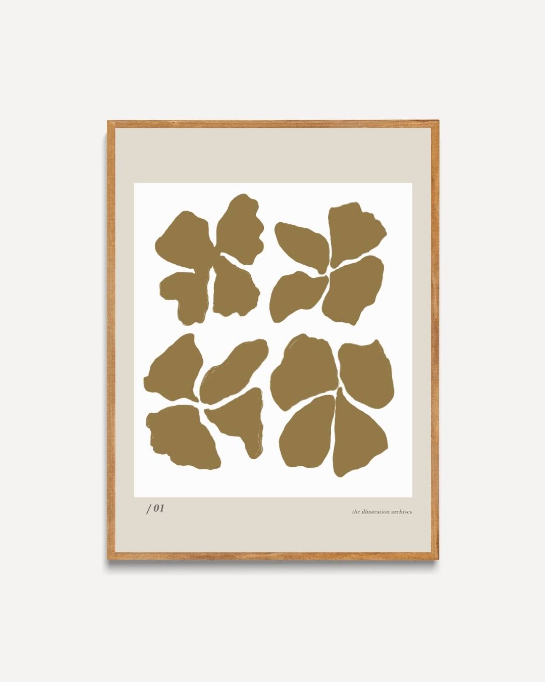 Bohemian botanische vormen Poster – portret poster als wanddecoratie