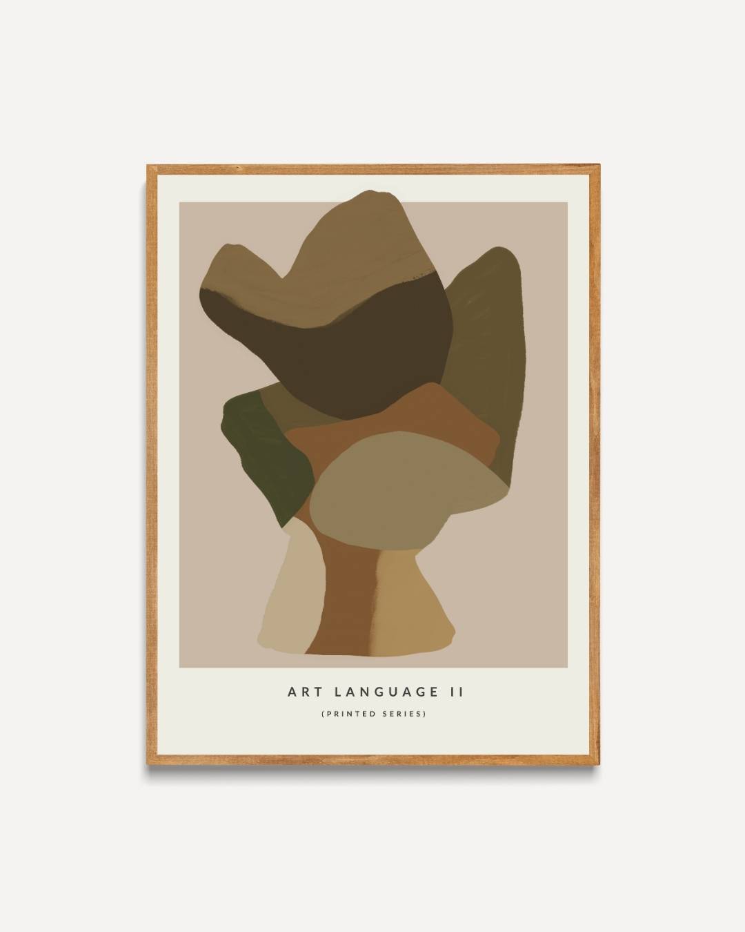 Abstracte sculptuur Poster – portret poster als wanddecoratie